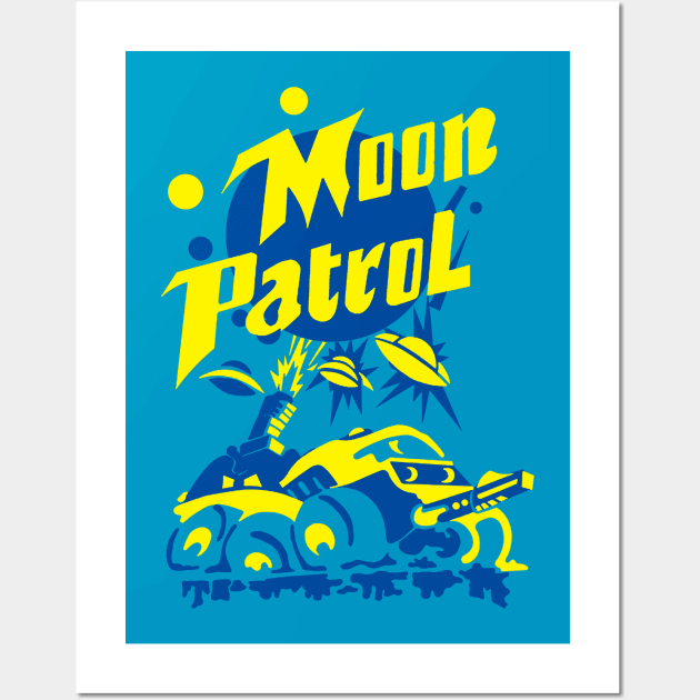 Moon Patrol Wall Art by cunningmunki